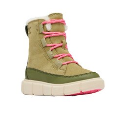 Sorel Explorer III Lace WP Boot Youth in Savory and Bleache